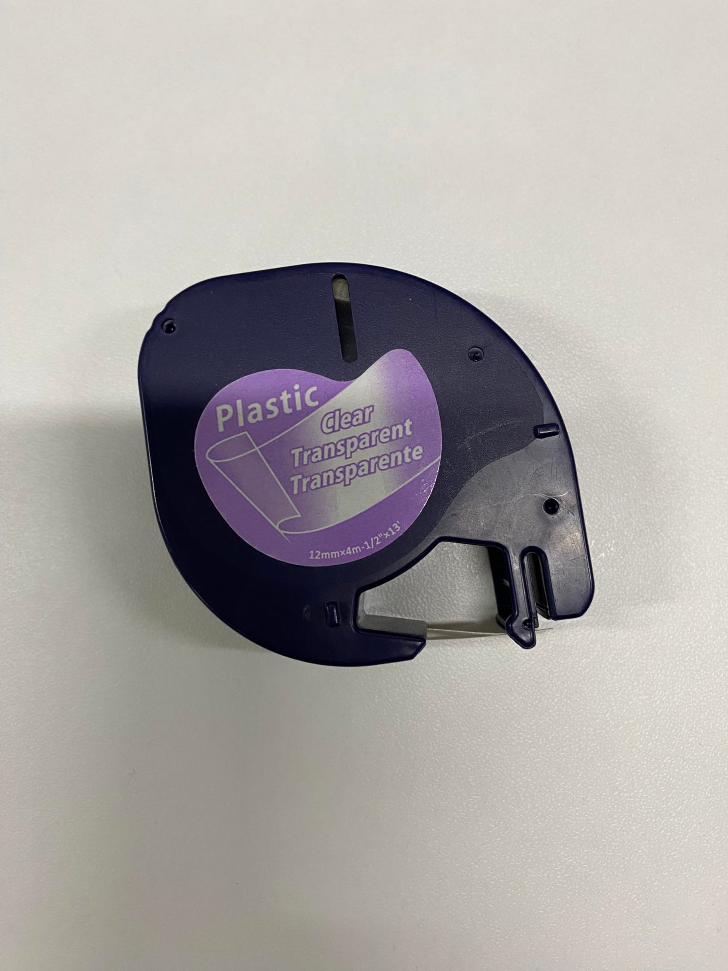 Aken Kompatibel mit Dymo Etikettenband Transparent Kompatibel mit Dymo LetraTag LT-100H LT-100T 200B XR Klar, Kompatibel mit Dymo Letratag Etikettenband Transparent, Clear Plastic 12mm x 4m